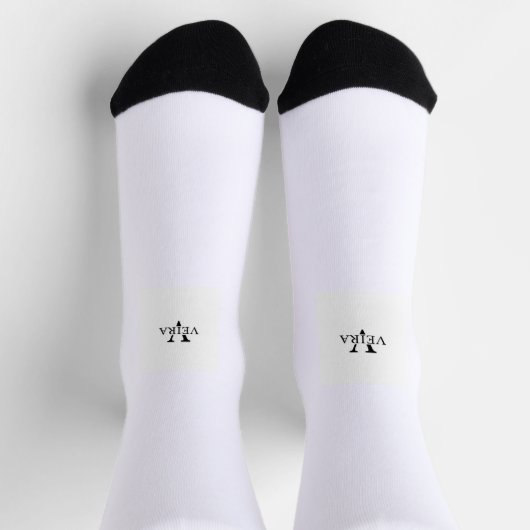 small logo printed socks ソックス (上部)