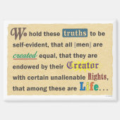 Small magnet with a declaration. マグネット (正面)