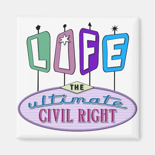 Small magnet with a retro design. マグネット (正面)