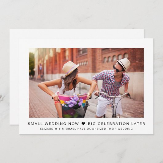 Small Micro結婚の今お祝い後写真 (正面/裏面)