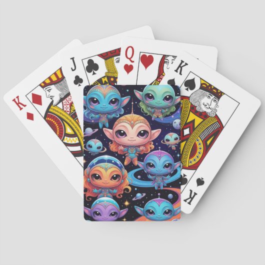 Small Multi-Coloured Aliens in Space トランプ (裏面)