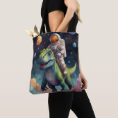 Small Multi-Coloured Aliens in Space トートバッグ (クローズアップ)