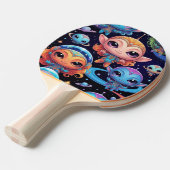 Small Multi-Coloured Aliens in Space 卓球ラケット (正面アングル)