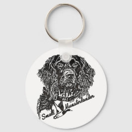 Small Munsterlander （ロゴ） キーホルダー