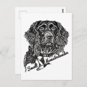 Small Munsterlander （ロゴ） ポストカード (正面/裏面)