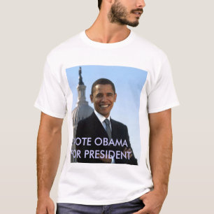 small_obama_image、大統領のための投票オバマ tシャツ