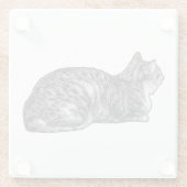 Small Pause, Striped Friend ガラスコースター (裏面)