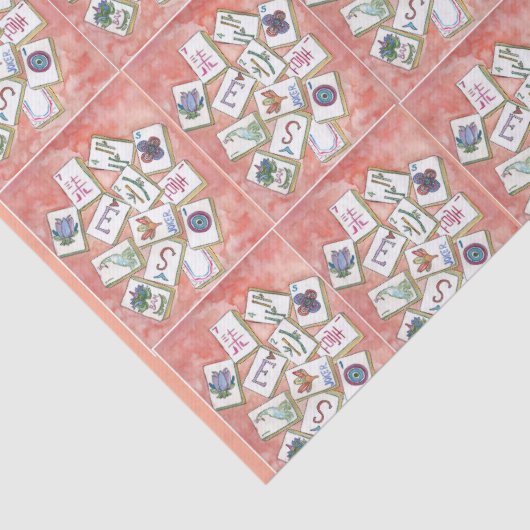 small peach mahjong tiles 薄葉紙 (詳細)