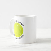 Small Personalized Text Pickleball 11 oz. Custom コーヒーマグカップ (正面左)