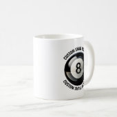 Small Personalized Text Tennis Ball  11 oz. Custom コーヒーマグカップ (正面右)