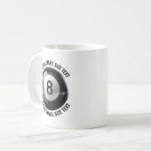 Small Personalized Text Tennis Ball  11 oz. Custom コーヒーマグカップ (正面左)