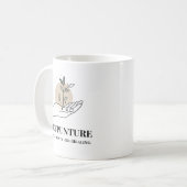 Small Points Big Healing Mug Acupuncture Wellnes  コーヒーマグカップ (正面左)