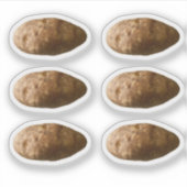 Small Potatoes Potato Custom-Cut Stickers シール (正面)