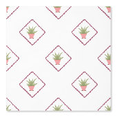 Small print aloe kitchen 壁紙 (正面)