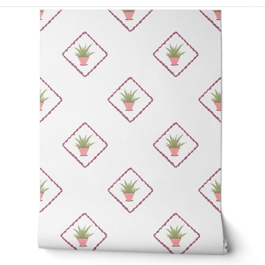 Small print aloe kitchen 壁紙 (ほどく)