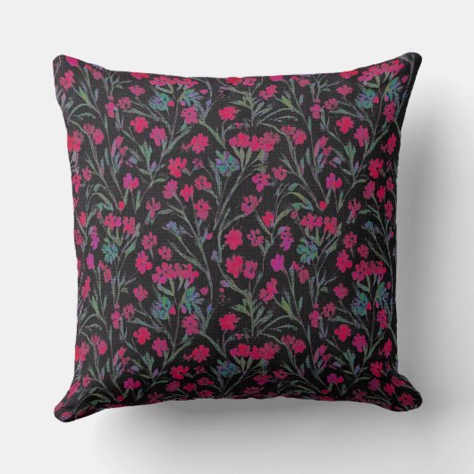 Small print floral pattern クッション (裏面)