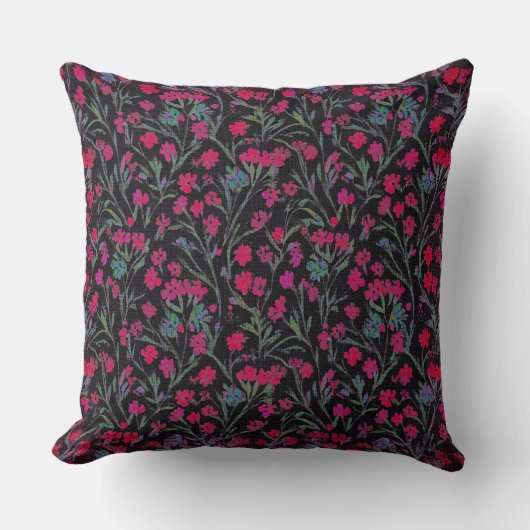 Small print floral pattern クッション (正面)