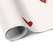 Small red hearts ラッピングペーパー (ロールコーナー)