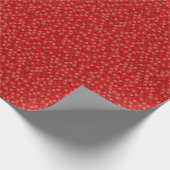 Small Red Triangle Tessellation Geometric ラッピングペーパー (角)