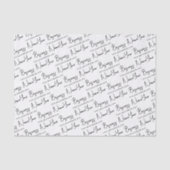 Small Scriptビジネス名とWebサイトパッケージ 薄葉紙 (正面)