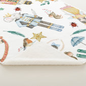 small sherpa blanket - ideal gift for new baby シェルパブランケット (3/4)