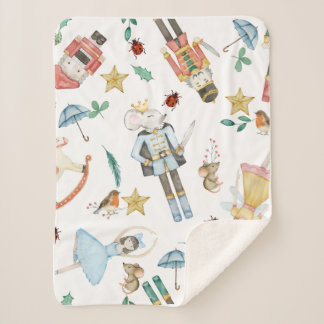 small sherpa blanket - ideal gift for new baby  シェルパブランケット