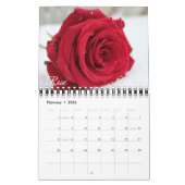 Small Size Beautiful Flowers Calendar カレンダー (2月 2026)
