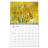 Small Size Beautiful Flowers Calendar カレンダー (3月 2026)