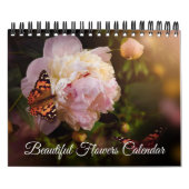 Small Size Beautiful Flowers Calendar カレンダー (カバー)