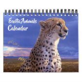Small Size Exotic Animals Calendar カレンダー (カバー)