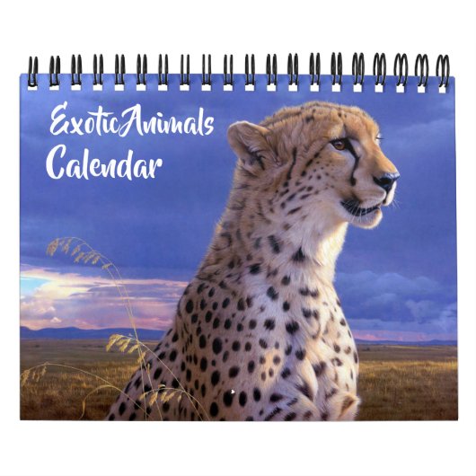 Small Size Exotic Animals Calendar カレンダー (カバー)