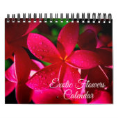 Small Size Exotic Flowers Calendar カレンダー (カバー)