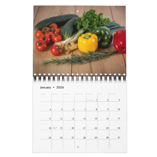 Small Size Herbs & Spices Calendar カレンダー (1月 2026)