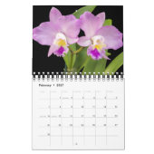Small Size Orchids Calendar カレンダー (2月 2027)