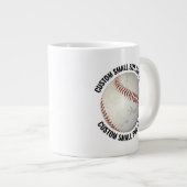 Small Size Personalized Text Baseball Custom ジャンボコーヒーマグカップ (正面右)