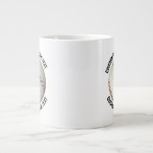 Small Size Personalized Text Baseball Custom ジャンボコーヒーマグカップ (正面)