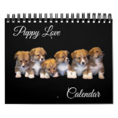 Small Size Puppy Love Calendar カレンダー (カバー)