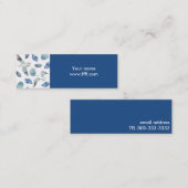 Small size seagulls and shells business cards スキニー名刺 (正面/裏面)