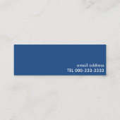Small size seagulls and shells business cards スキニー名刺 (裏面)