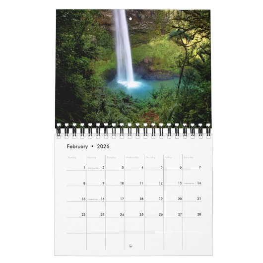 Small Size Tropics Paradise Calendar カレンダー (2月 2026)