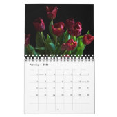 Small Size Tulips Calendar カレンダー (2月 2026)
