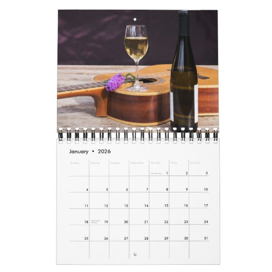 Small Size Wine Lovers Calendar カレンダー (1月 2026)