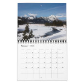 Small Size Yellowstone Park Calendar カレンダー (2月 2026)