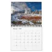 Small Size Yellowstone Park Calendar カレンダー (2月 2027)