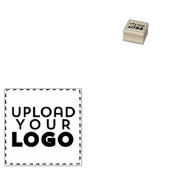 Small Square Business Logo Custom Rubber Stamp ラバースタンプ (押印)