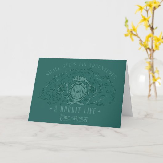 Small Steps, Big Adventures - A Hobbit Life カード (黄色い花)