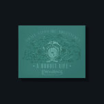 Small Steps, Big Adventures - A Hobbit Life キャンバスプリント<br><div class="desc">Channel your inner Hobbit with this cozy Lord of the Rings™ design inspired by the peaceful hills of the Shire™. Featuring a quaint Hobbit hole with its signature round door tucked into a lush, grassy hillside, the artwork is paired with the uplifting phrase, “Small Steps Big Adventures – A Hobbit...</div>