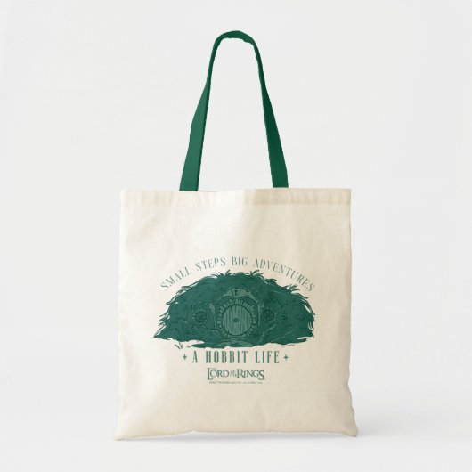 Small Steps, Big Adventures - A Hobbit Life トートバッグ (正面)