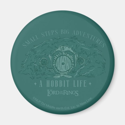 Small Steps, Big Adventures - A Hobbit Life マグネット (正面)