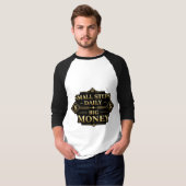 Small Steps Daily Big Money Motivation T-Shirt Tシャツ (正面フル)
